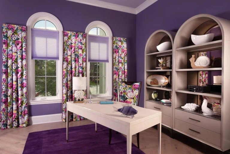 floral window treatments