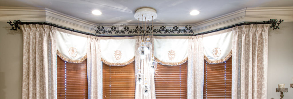 glamorous master bedroom window treatments