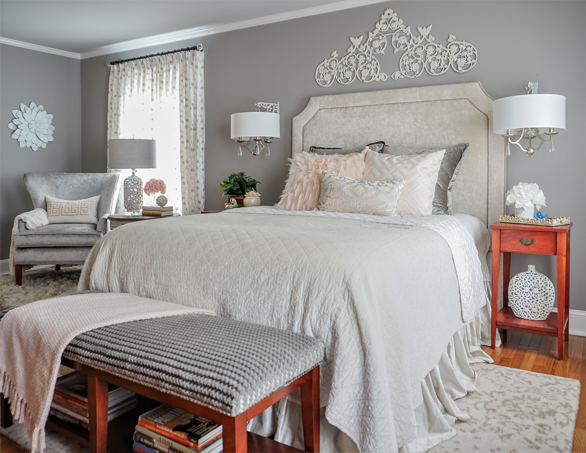 country bedroom interior decorator