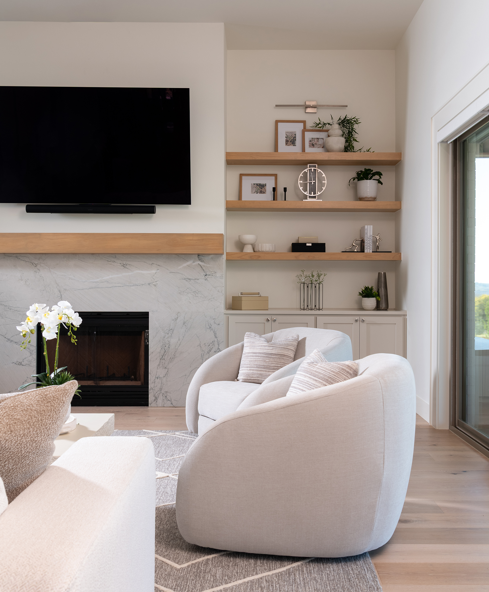 Napa Modern El Dorado Hills interior designer living room.